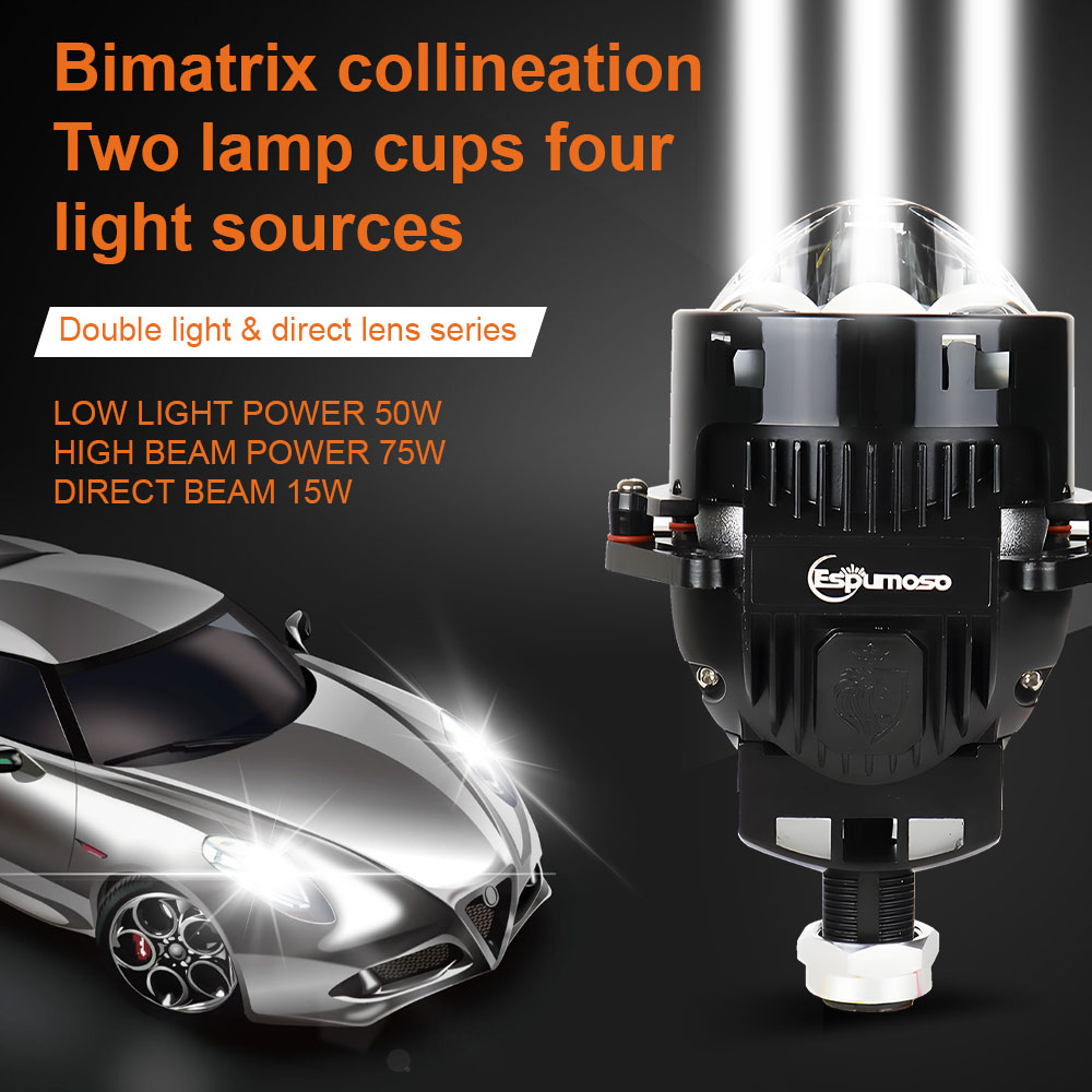3Inch Bi LED Laser Projector H - Headlight Aiming Tool ulasan dan harga