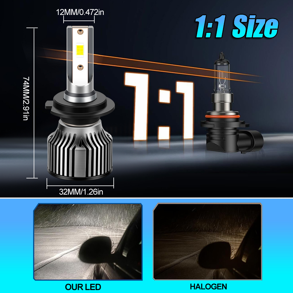 9012 HIR2 LED Headlight 120W 2 - Headlight Aiming Tool ulasan dan harga