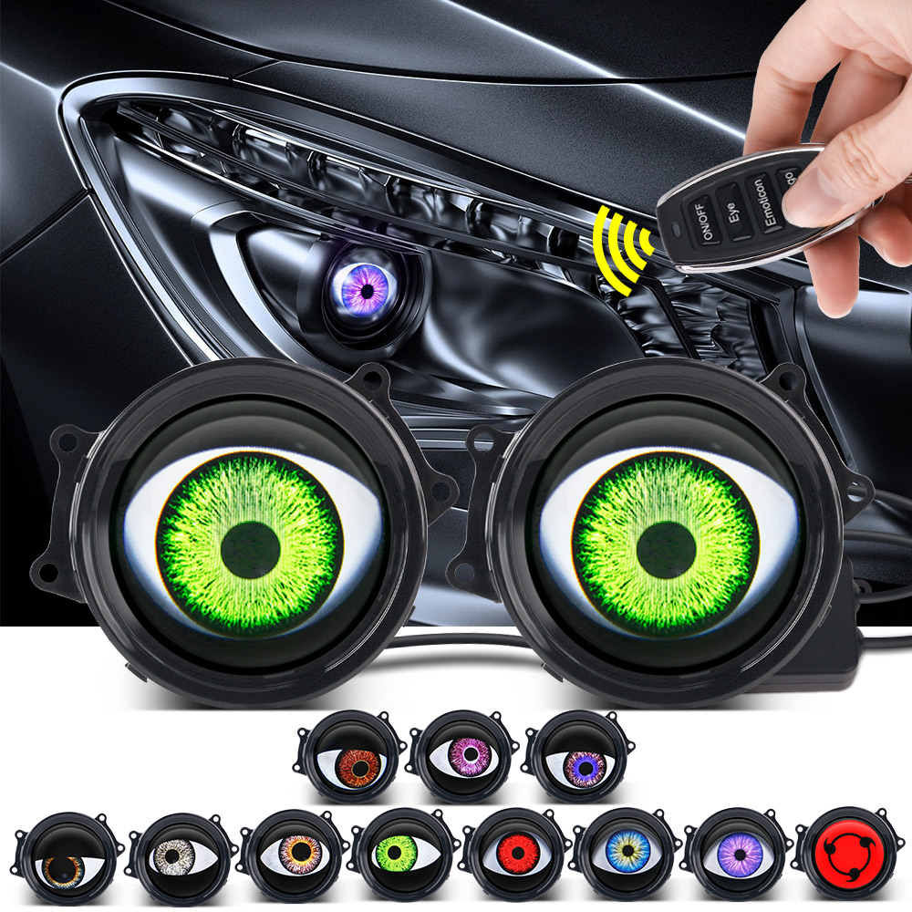 Car Dynamic Devil's Eye LED Li - Headlight Aiming Tool ulasan dan harga