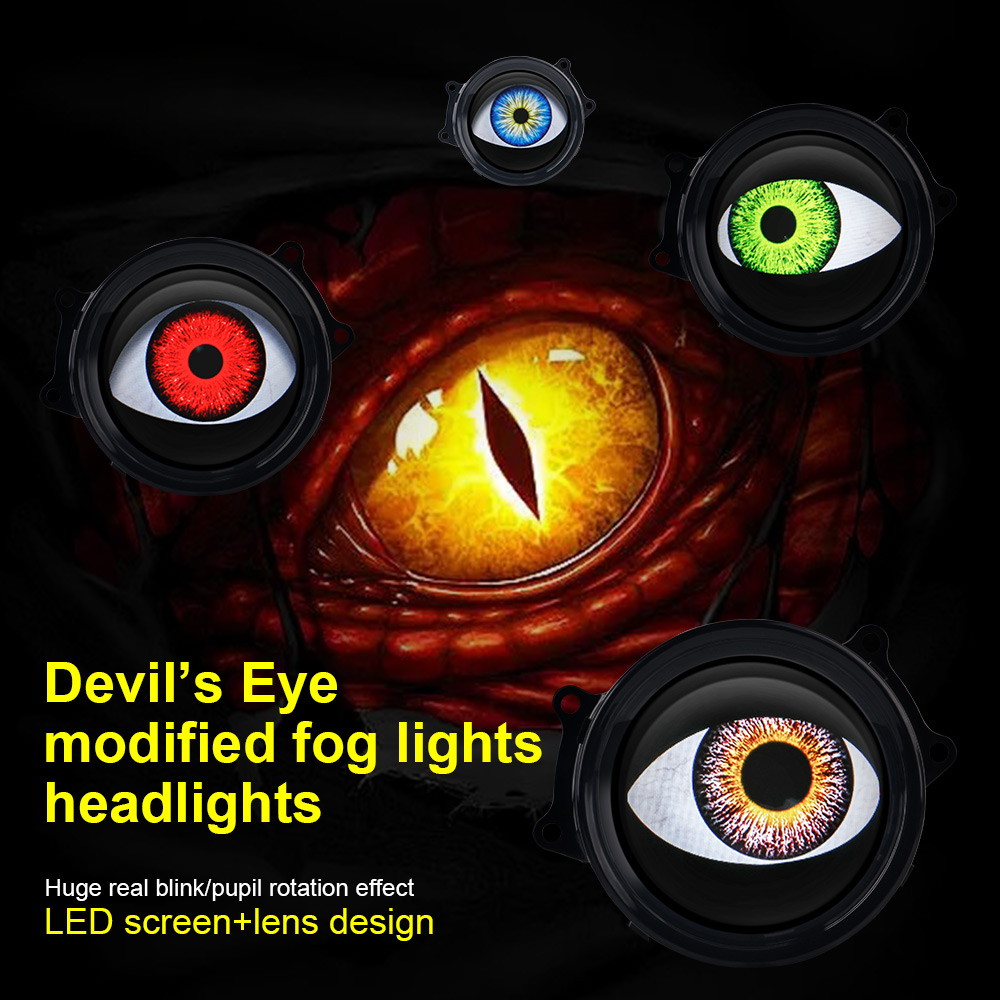 Car Dynamic Devil's Eye LED Li - Headlight Aiming Tool ulasan dan harga